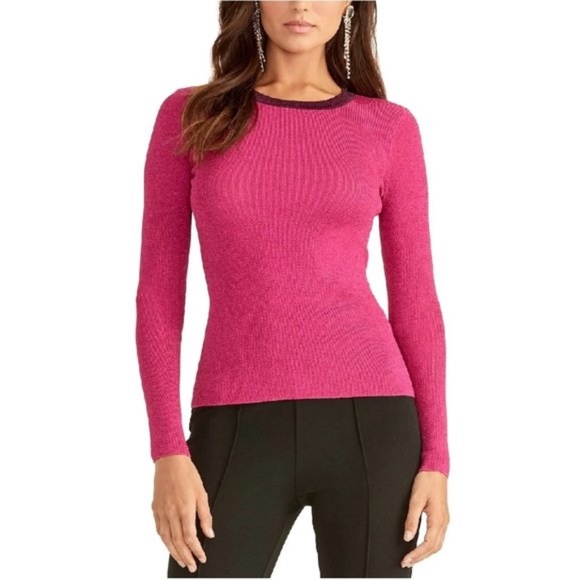 Rachel Rachel Roy Metallic Ringer Sweater - Picture 1 of 7